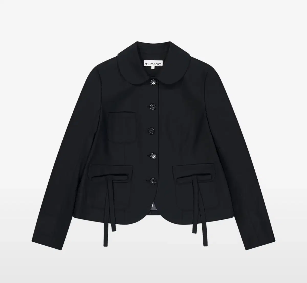 【TUOMIO】ROUND COLLAR RIBBON JACKET ★韓国人気★ 追跡付 somyon】New release. @somyon_official director @dayofme0607